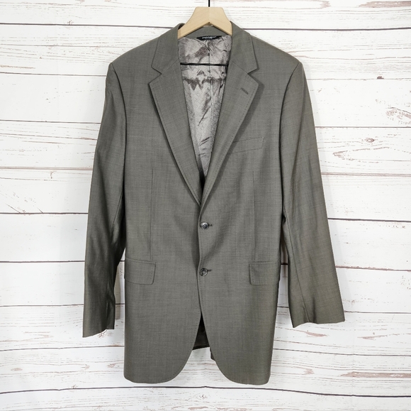 Dolce & GabbanaTaupe Two Button Men's Blazer Jacket